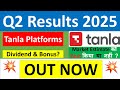 TANLA PLATFORMS Q2 results 2025 | TANLA PLATFORMS results today | TANLA PLATFORMS Share News today