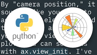 how to set "camera position" for 3d plots using python/matplotlib?