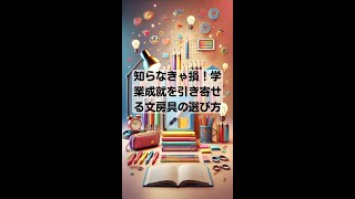 【知らなきゃ損！学業成就を引き寄せる文房具の選び方🖋📒】 #学業成就