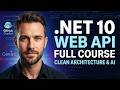 .NET 10 Web API Full Course | Clean Architecture, EF Core & AI (Copilot Agent + Gemini)