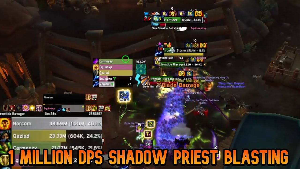 1 Million DPS Shadow Priest Blasting | Wow Moments - YouTube