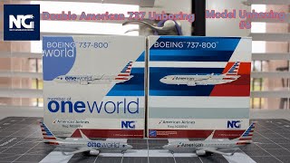 DOUBLE AMERICAN 737 UNBOXING| NG Models 737-800| Model Plane Unboxing #6