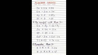 Basic Algebra ~ 👑............