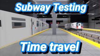 Roblox Subway Testing (Time Travel)  #shorts