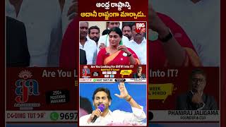 YS Sharmila | YS Jagan | Adani | ఆంధ్ర రాష్ట్రాన్ని అదానీ రాష్ట్రంగా మార్చాడు.. | BIG TV