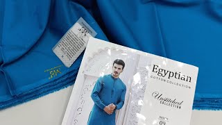 EGYPTIAN COTTON BY MJ FAROOQ TEXTILE GENTS COLLECTION 2024 #SALE