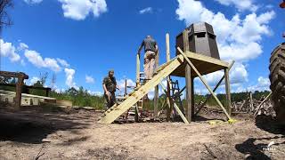 Shooting House Platform Build- TIMELAPSE- DIXIE DEER BLINDS