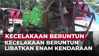 Tabrakan Beruntun di Tol Cipularang, Diduga Akibat Truk Mundur Tak Kuat Menanjak | OneNews Update