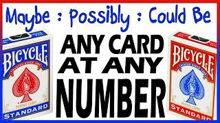 Any Card At Any Number | Untouched Card Version | ACAAN or CAAN Card Magic Trick