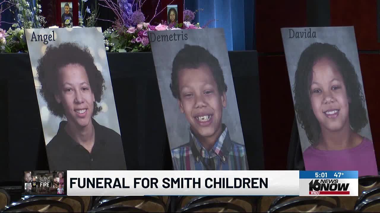 Funeral Held For 6 Kids Killed In South Bend House Fire - YouTube