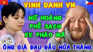 Nữ Hoàng Phế Sạch Xe Pháo Mã Khiến Ông Già Đau Đầu Nửa Tháng #CờTướng