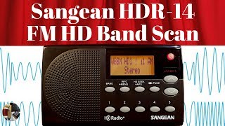 Sangean HDR-14 HD Radio FM Band Scan