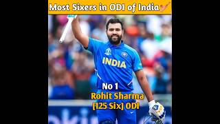 Most Sixers in ODI cricket history 🔥#cricket #ytshorts #short #cricketshorts #viral #viratkohli