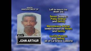 John Arthur ~ Long Obituary