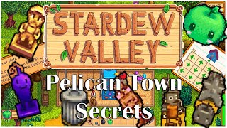 Stardew Valley | 9 PELICAN TOWN SECRETS | Where to find them