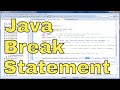 Learn Java Programming - Exercise 08x - Java Break Statement