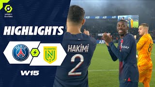 PARIS SAINT-GERMAIN - FC NANTES (2 - 1) - Highlights - (PSG - FCN) / 2023-2024