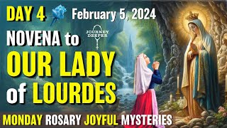 Novena to Our Lady of Lourdes Day 4 Monday Rosary ᐧ Joyful Mysteries Rosary 💚 February 5, 2024