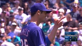 TEX@SEA: Hamels throws his 2,000th career strikeout