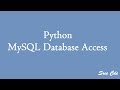 Python MySQL Database Access