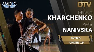 # Rumba | Kharchenko Maksym \u0026 Nanivska Sofiia | Under 19 | WDO European Championships 2023