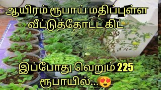 Maadi thottam kit தமிழக அரசின் மாடித்தோட்ட கிட் 1000ரூபாய் மதிப்புள்ள பொருட்கள் வெறும் 225 ரூபாயில்