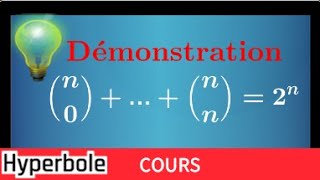 Démonstration: nombre de parties d'un ensemble =2^n • cours terminale spécialité mathématiques