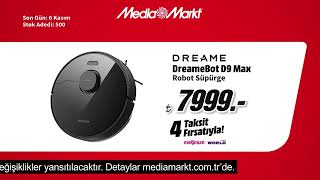 Rengarenk Şahane Kasım’ın Tam Zamanı! | DreameBot D9 Max Robot Süpürge 7.999 TL!