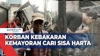 Nasib Korban Kebakaran Kemayoran, Mengais Harta Benda yang Tersisa di Puing Puing Bangunan 2