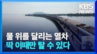 [글로벌K] 태국, ‘물 위를 달리는 열차’ 인기  / KBS  2023.11.09.