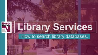 How to Search Library Databases