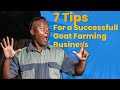 7 tips for a Successful Goat Farming business