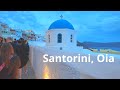 Oia, Santorini Evening Walking Tour - 4K (60fps)