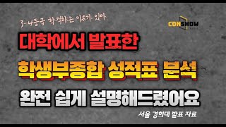 대학 사정관이 말하는 학생부종합 성적표 등급별 지원 전략 ​❗️컨쇼❗️