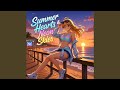 First kiss at sunset pier
