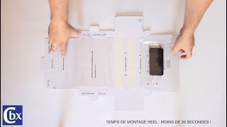 Créabox packaging : montage d'une boîte en carton pour SAV smartphone