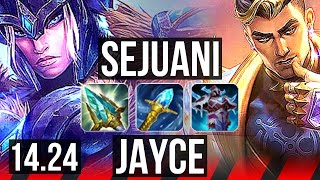 SEJUANI vs JAYCE (TOP) | 1000+ games | KR Master | 14.24