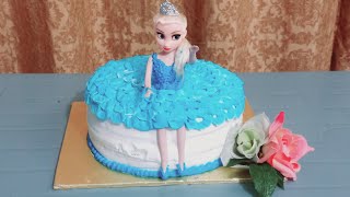 Elsa Frozen Cake Design Tutorial by Ayesha Cooking Corner