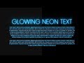 Glowing Neon Text Color Animation Effects | Html CSS
