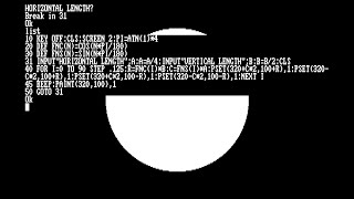 ELIPSE.BAS - GW-BASIC, ellipse drawing program
