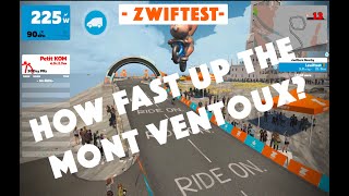 How long does it take to CLIMB the MONT VENTOUX in Zwift?!