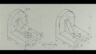 Isometric Drawing In Technical Drawing Engineering Doovi