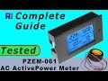 How to use AC 80-260V 100A PZEM-061 Active Power Meter