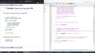 3.2 Multiple classes in one java file
