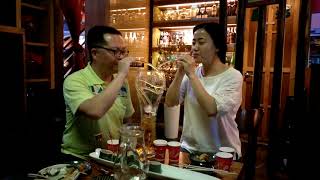 【水星人吃台中】店小二串燒 巨無霸啤酒杯