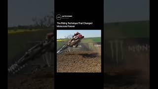 The riding technique that changed motocross forver. #shorts