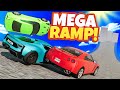 We Raced and Crashed on the BIGGEST RAMP in BeamNG Drive Mods Multiplayer!