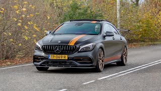 500HP Mercedes CLA 45 AMG with Decat Downpipe - LOUD Accelerations !