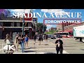 Toronto Spadina Avenue Walk2021 | 4K Virtual Travel Walking Tour | Downtown Video with City Sounds