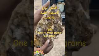 افضل انواع الاحجار الغنيه بالذهب الخام جرام الى ٣جرام لكل حجر #الذهب